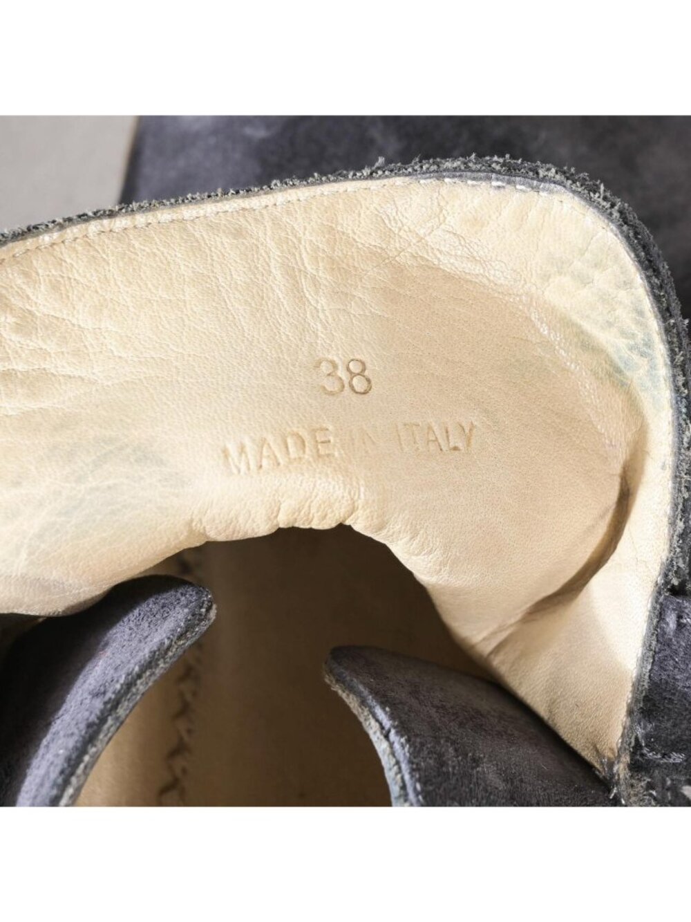 Rag & Bone Western Ankle Bootie Shootie Gray Suede Mid Block Heel Strap Detail M - Picture 5 of 7